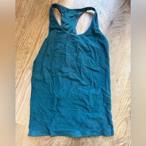 Fabletics Teal Racerback Tank Top Small